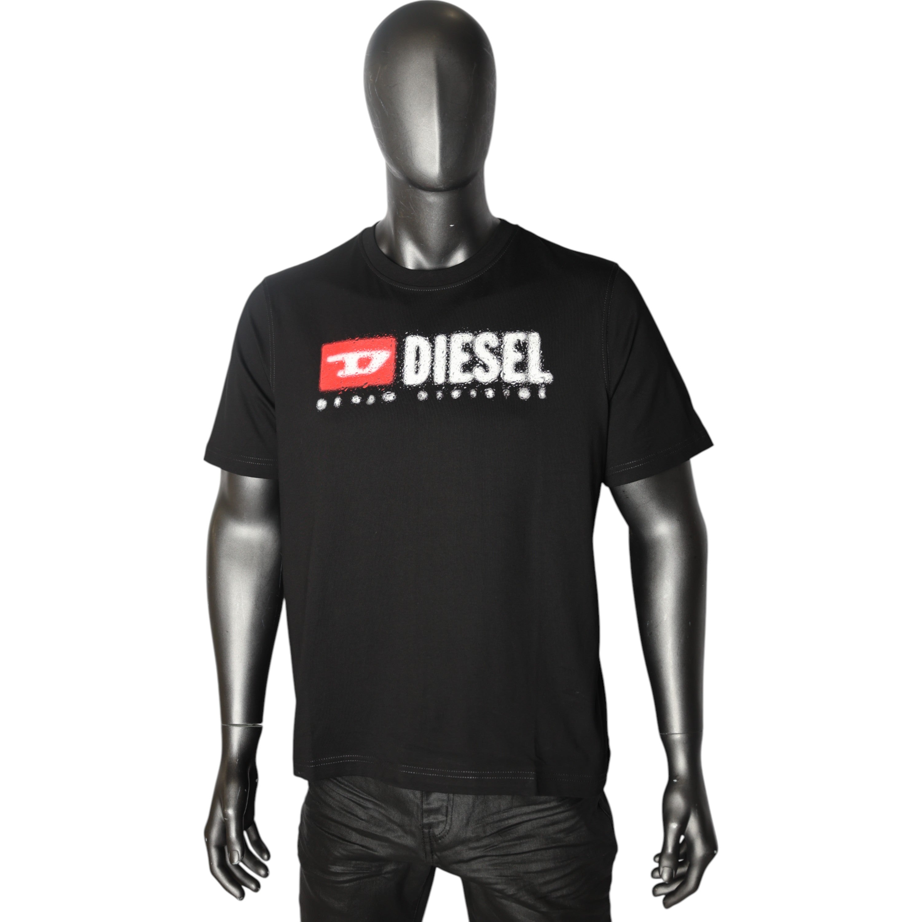 Diesel T-Shirt T-Adjust K14 Logo Black